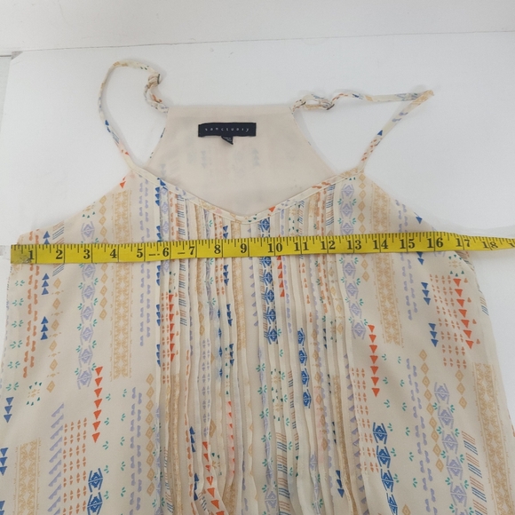 Sanctuary Tribal Print Summer midi spaghetti strap Dress sz small - Picture 9 of 12